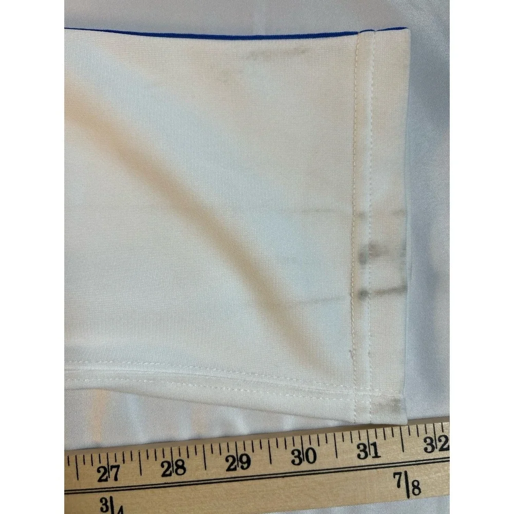 New Nike Men Stock Vapor Select 2 Piped Baseball Pants XL White Blue Side Stripe